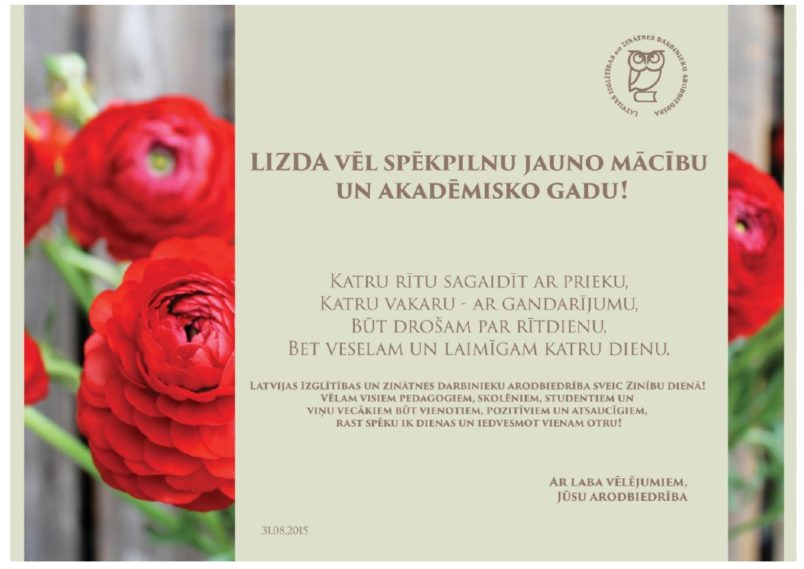 LIZDA apsveikums