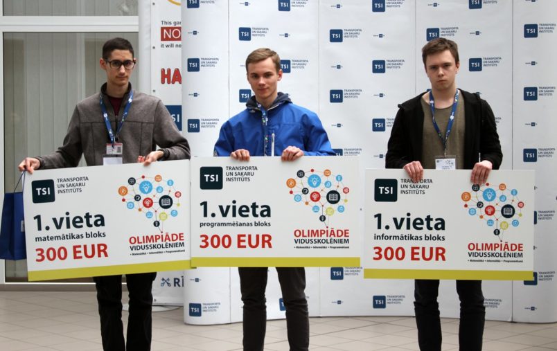 TSI olimpiādes matemātika, informātika un programmēšanā 2018 rezultāti